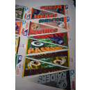NFL Wincraft Wimpel Vintage 1994 Football Pennants Los Angeles Raiders Washington Redskins Green Bay Packers New York Giants San Francisco 49ers Miami Dolphins Chicago Bears
