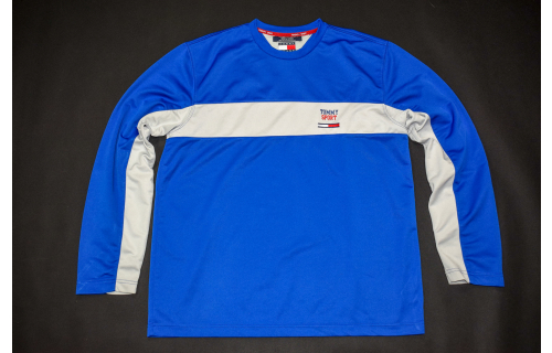 Tommy Hilfiger Sport T-Shirt Training Vintage VTG Oldschool 90s 90er Casual L