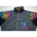 Jeronimo Jacke Fleece Sweater Jacket Winter Funky Rainbow Colours Vintage XXL