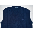 Fila Pullunder Pullover Sweater Tennis Vintage Strick Jumper Knit Casual 54 L-XL
