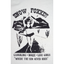 Snow Foxxes T-Shirt Tour Underground Rock Band Gambling Booze Live Girls USA Y L