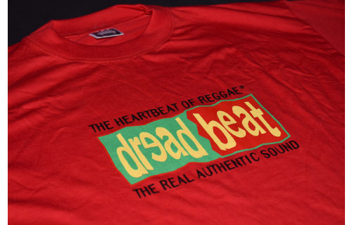 Dread Beat T-Shirt Reggae Ragga Heart Beat Grapevine Records Rasta Jamaica  XL 