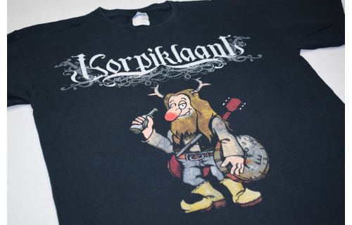 Korpiklaani T-Shirt Finland Folk Metal Rock Band Tour Happy Boozers Beeerland M