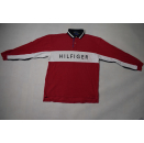 Tommy Hilfiger Polo Longsleeve T-Shirt Sweater Vintage Rugby Casual Spellout L
