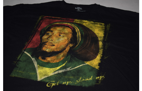 Bob Marley T-Shirt Portrait Reggae  Jamaica Icon Rasta Rastafari Get Up Stand XL