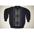 Strick Pullover Pulli Sweater Knit Sweatshirt Vintage Graphik Hip Merino Wolle L