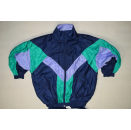 Trainings Anzug Sport Track Jump Suit Nylon Glanz Shiny Fasching Karneval 90er M