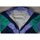 Trainings Anzug Sport Track Jump Suit Nylon Glanz Shiny Fasching Karneval 90er M