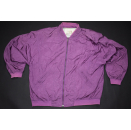 Vintage Bomber Jacke College Jacket Baseball Lila Purple...