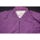 Vintage Bomber Jacke College Jacket Baseball Lila Purple Glanz Shiny Nylon XL