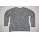 Rockamora Strick Pullover Sweat Shirt Sweater Knit Wolle Mohair Damen Grau Gr. M