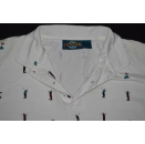 Golf Player Allover Print Polo T-Shirt TShirt Vintage Comic 90s 90er Jantzen XL