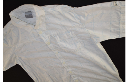 Nike Hemd Button Down Shirt Vintage Spellout DLX SLRS Beach Sommer White Weiß L