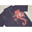 Polo Ralph Lauren T-Shirt Seepferdchen Seahorse Blau Blue Vintage Kid M 12-14
