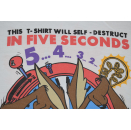 Coyote T- Shirt will self destruct Looney Tunes Warner Bros 90s Comic Cartoon  M