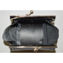 Etienne Aigner Miniatur Tasche Bag Portmonee Leder Leather Schwarz Black Vintage