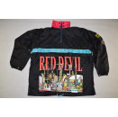 RED DEVIL Regen Jacke Windbreaker Vintage Jacket Rain Wear Nylon New Orleans XL