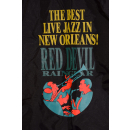 RED DEVIL Regen Jacke Windbreaker Vintage Jacket Rain Wear Nylon New Orleans XL