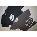2x Nike T-Shirt Air Spellout Retro Big Logo Side Schwarz...