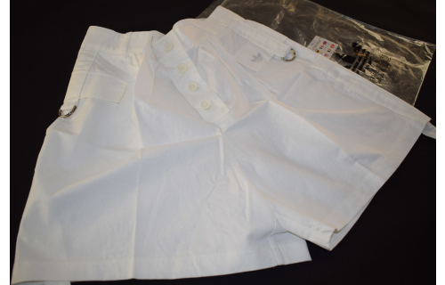 Adidas Shorts Short Hose Pant Hot Pant Vintage 80s 80er Deadstock Wei&szlig; D 38 NEU