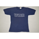 WDR T-Shirt 21 Stunden Fernsehen t&auml;glich Rundfunk Vintage Film TV Promo 80er 70s XS
