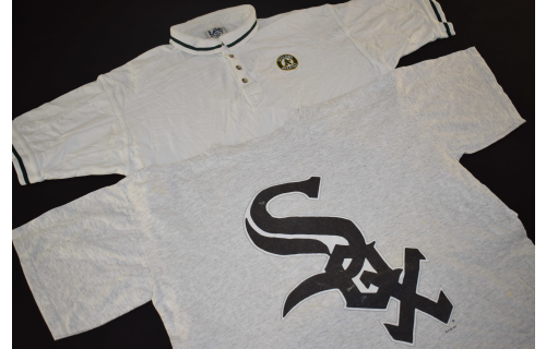 Chicago White Sox Oakland Athletics Shirt Vintage Baseball MLB Lee Salem 90er XL