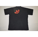 Adidas T-Shirt TShirt Vintage 90er Spellout Trefoil Schwarz Rot Grafik Graphik L