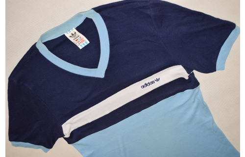 Adidas T-Shirt TShirt Trikot Jersey Maglia Vintage 70er 80er Blau Ireland D 50 M