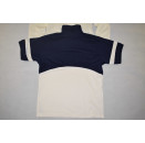 Champion Pullover T-Shirt Sweater Sweat Kapuze Hoodie Spellout Retro Weiß Blau S