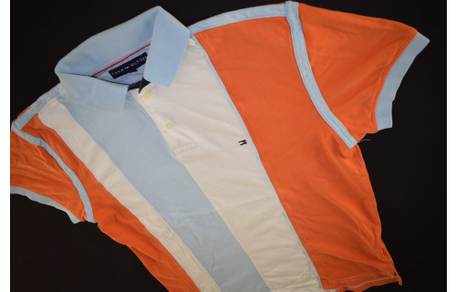 Tommy Hilfiger Polo T-Shirt TShirt Hemd Streifen Stripes Block Colours Casual M