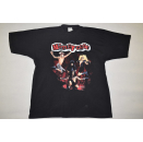 Mötley Crüe T-Shirt Band Hair Glam Rock & Roll Tour 1991 Brockum 90er Vintage XL