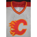 NHL Calgary Flames Trikot Jersey Maglia Camistea CCM Vintage Canada Signed L