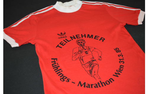 Adidas T-Shirt Frühlings Marathon Marathon Wien 1985 Laufen Vintage 80er 80s S-M