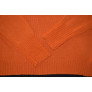 Polo Sport Ralph Lauren Strick Pullover Knit Sweater Winter Orange V-Neck WMS  S