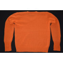 Polo Sport Ralph Lauren Strick Pullover Knit Sweater Winter Orange V-Neck S