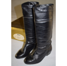 Vintage Leder Winter Stiefel Boot 70er 80er Merino Lamm...