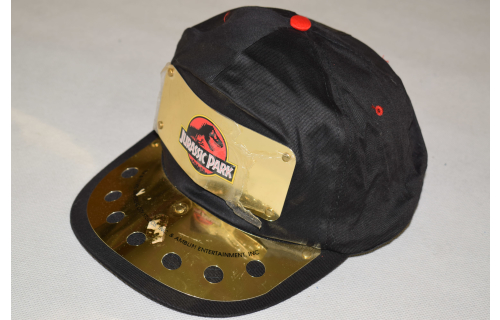 Jurassic Park Cap Snapback Mütze Hat Vintage 1992  90s Movie Film Metal Shield