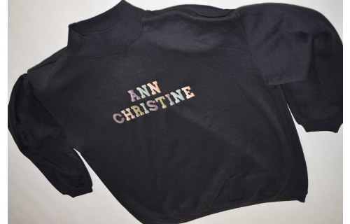 Ann Christine Pullover Sweat Shirt Sweater Pastel Spellout Damen Vintage  90s M