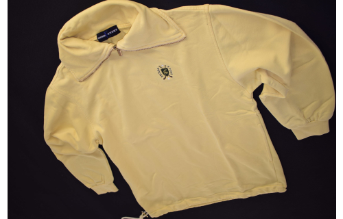 Escada Sport Pullover Sweatshirt Sweater Vintage Gelb Yellow Golf Spellout ca. M