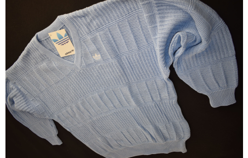 Adidas Pullover Sweatshirt Knit Sweater Strick Vintage Deadstock Made Austria 46