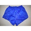 Erima Shorts Short kurze Hose Pant Vintage Sport Nylon Glanz Shiny Blau 90er 7 L