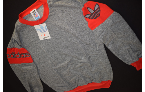 Adidas Pullover Pulli Sweater Sweat-Shirt Vintage Deadstock 80er Trefoil 3 XXS