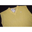 Adidas Pullunder Sweatshirt Knit Sweater Strick Vintage Deadstock Gelb 42 44 NEU