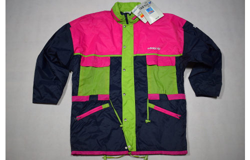 Adidas Regen Jacke Windbreaker Vintage Rain Jacket Coat ADITEX 80s Nylon 7 L NEU