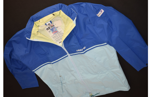 Adidas Regen Jacke Windbreaker Vintage Rain Jacket Coat ADITEX 80s Nylon 6 M NEU