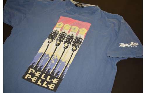 Pelle Pelle T-Shirt Palm Tree MArc Buchanan Vintage 90s 90er Raptee Hip Hop L
