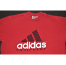 Adidas Equipment T-Shirt TShirt Big Logo Casual Rot Columbia Vintage 90er 90s L