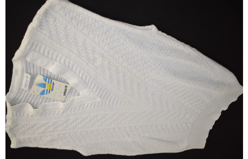 Adidas Pullunder Sweatshirt Knit Sweater Strick Vintage 80s Austria 38 40 42 NEU