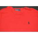 Polo Ralph Lauren T-Shirt TShirt Top Red Rot schwarzer Reiter 2T 86-92