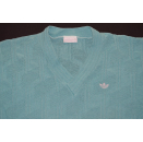 Adidas Pulunder Sweatshirt Knit Sweater Strick Vintage 80er Grün Austria 54 56